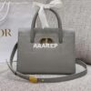 Replica Dior Medium St Honoré Tote Cloud Blue Grained Calfskin M9321U