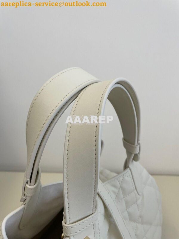 Replica Dior Medium Toujours Bag in Macrocannage Calfskin M2821O Latte 5