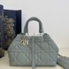 Replica Dior Medium Toujours Bag in Macrocannage Calfskin M2821O Latte