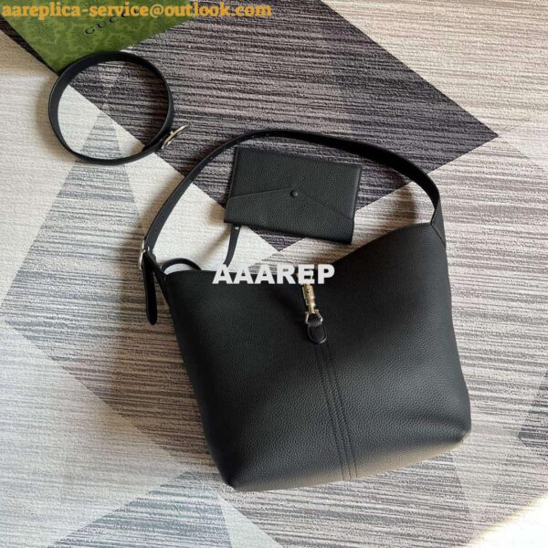 Replica Gucci 763103 Jackie 1961 Small Shoulder Bag Black 7