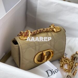 Replica Dior Micro Caro Bag in Beige Supple Cannage Calfskin S2022 2