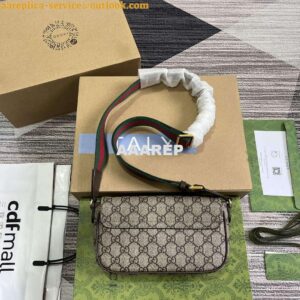 Replica Gucci 764961 Ophidia Mini Bag Brown