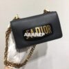 Replica Dior Mini J'adior Flap Bag In Ultra Matte Blue Calfskin 2