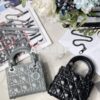 Replica Dior Mini Lady Dior Ultra-Matte Black Tote Bag 2