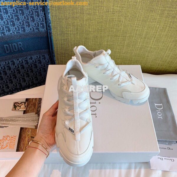 Replica Dior D-Connect Sneaker Technical Fabric White 5