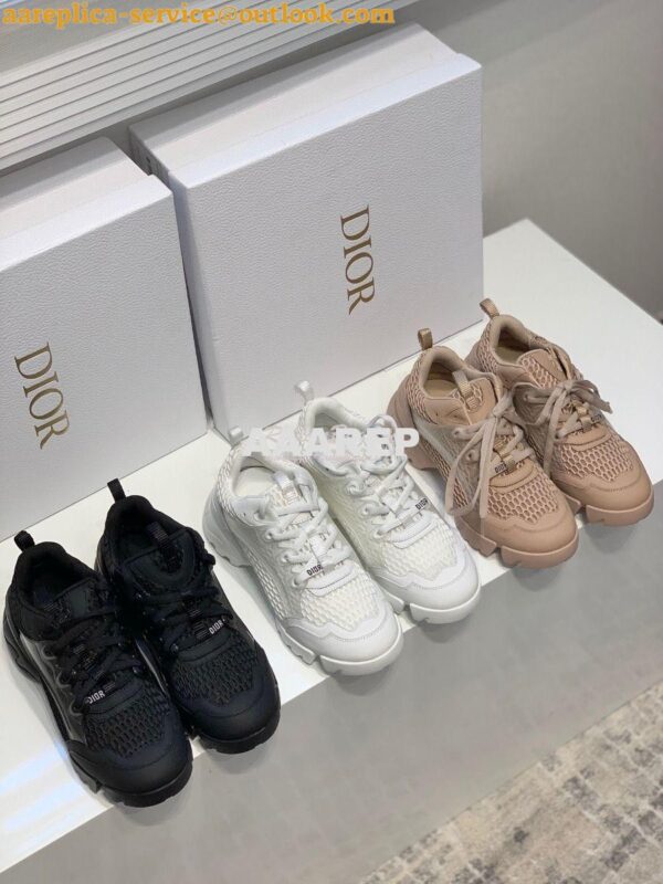Replica Dior D-Connect Sneaker White Mesh KCK280