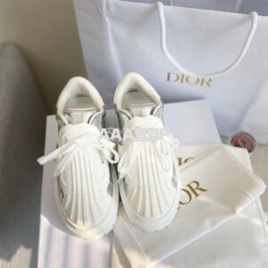 Replica DiorID Sneaker White Rubber and Calfskin KCK278 with Metalli 2