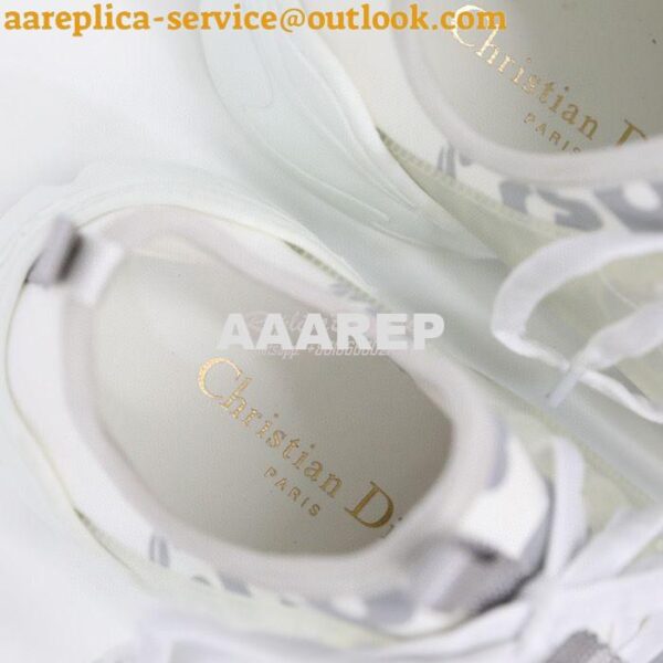 Replica Dior D-Connect Sneaker White Spatial Printed Reflective Techni 8