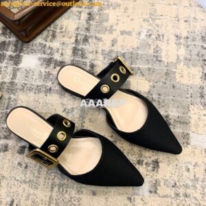 Replica Dior D-DIOR Mule KCB442 Black