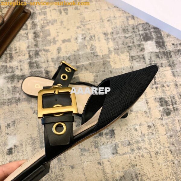 Replica Dior D-DIOR Mule KCB442 Black 7