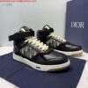 Replica Dior 3SH132 B27 High Top Sneaker Beige Calfskin With Oblique Jacquard