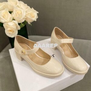 Replica Dior D-Doll Pump White Shiny Calfskin KCP909 2