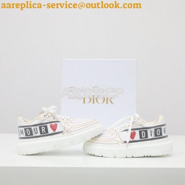 Replica Dior Addict Sneaker D'Amour Technical Fabric KCK308T 4