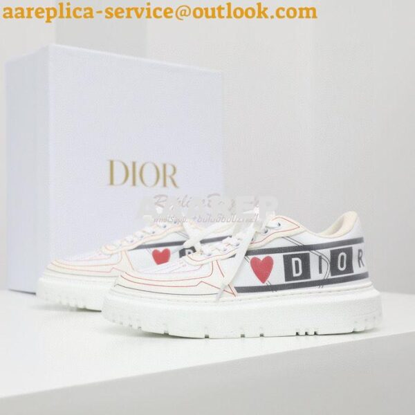 Replica Dior Addict Sneaker D'Amour Technical Fabric KCK308T 5