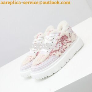 Replica Dior Addict Sneaker Rose Des Vents Toile de Jouy Embroidered N 2