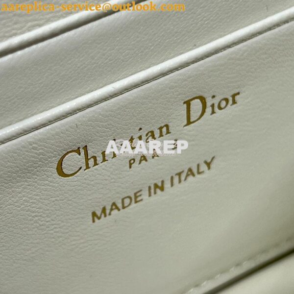 Replica Dior Miss Dior Mini Bag Latte Cannage Lambskin S0980O 11