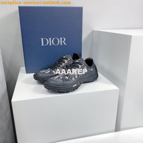 Replica Dior B28 Men/Women Low-Top Sneaker Beige and Black Dior Obliqu