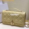 Replica Dior Miss Dior Top Handle Bag Cannage Lambskin M0997 Melocoton