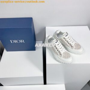 Replica Dior B28 Men/Women Low-Top Sneaker Off-White Dior Oblique Jacq 2