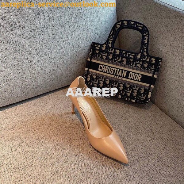 Replica Dior D-Moi Pump Nude Lambskin KDP487 5