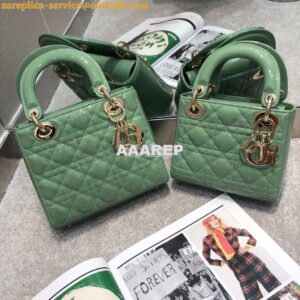 Replica Dior My ABCdior Lady Dior Bag in Patent Calfskin M0538 Avocado