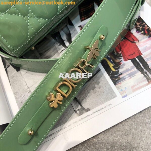 Replica Dior My ABCdior Lady Dior Bag in Patent Calfskin M0538 Avocado 7