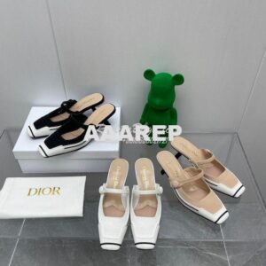 Replica Dior D-Motion Heeled Mule Technical Fabric and Rubber KCP953