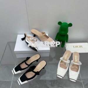 Replica Dior D-Motion Heeled Mule Technical Fabric and Rubber KCP953 2