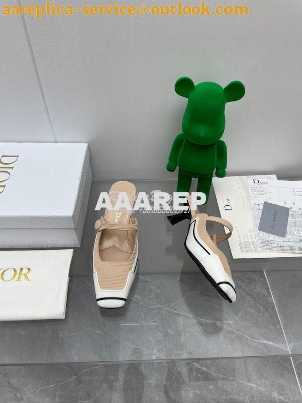 Replica Dior D-Motion Heeled Mule Technical Fabric and Rubber KCP953 15