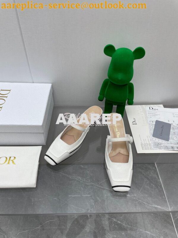 Replica Dior D-Motion Heeled Mule Technical Fabric and Rubber KCP953 21