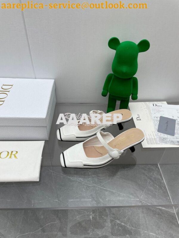 Replica Dior D-Motion Heeled Mule Technical Fabric and Rubber KCP953 23