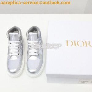 Replica Dior D-Player Sneaker Grey Quilted Nylon KCK315N 2