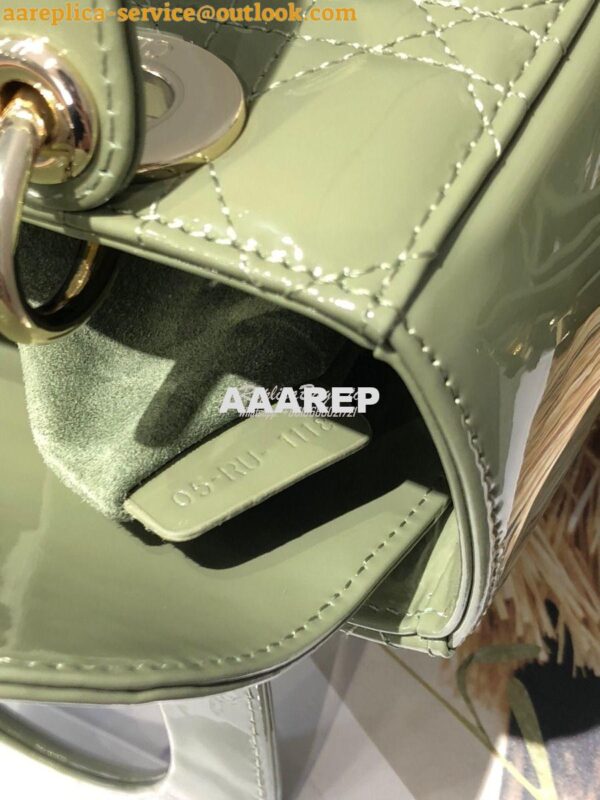 Replica Dior My ABCdior Lady Dior Bag in Patent Calfskin M0538 Dusty J 11