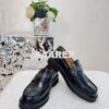 Replica Dior Boy Loafer Black White Brushed Calfskin KDB759 2