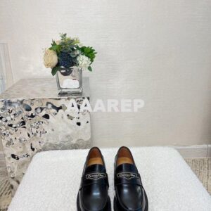 Replica Dior Boy Loafer Black Brushed Calfskin KDB759 2