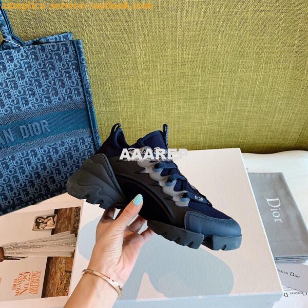 Replica Dior D-Connect Sneaker Technical Fabric Blue 9