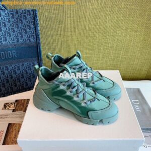 Replica Dior D-Connect Sneaker Technical Fabric Blue Grey 2