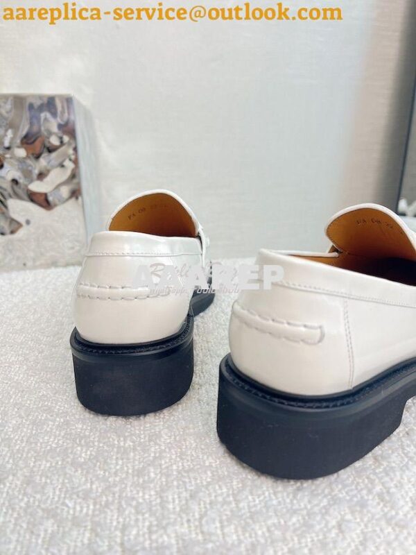 Replica Dior Boy Loafer White Brushed Calfskin KDB759 11