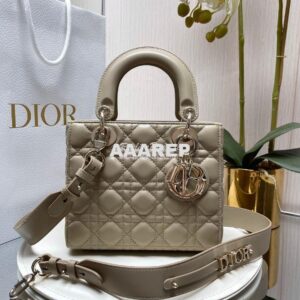 Replica Dior My ABCdior Lady Dior Bag Lambskin M0538 Natural 2