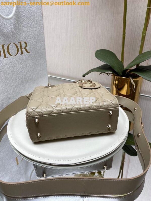 Replica Dior My ABCdior Lady Dior Bag Lambskin M0538 Natural 11