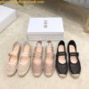 Replica Dior Caro Espadrille Ballerina Flat Nude Mesh Embroidery KCB67 2