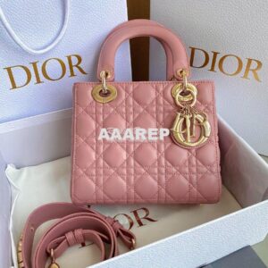 Replica Dior My ABCdior Lady Dior Bag M0538 Antique Pink Cannage Lambs