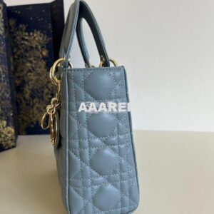 Replica Dior My ABCdior Lady Dior Bag M0538 CloudBlue Cannage Lambskin 2