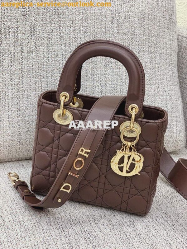 Replica Dior My ABCdior Lady Dior Bag M0538 Dark Brown 3