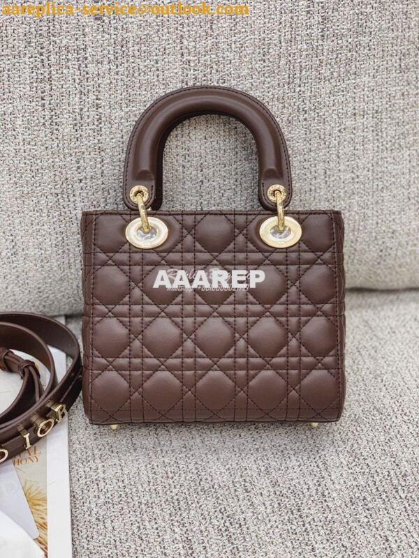 Replica Dior My ABCdior Lady Dior Bag M0538 Dark Brown 13