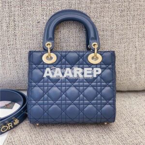 Replica Dior My ABCdior Lady Dior Bag M0538 Denim Blue 2