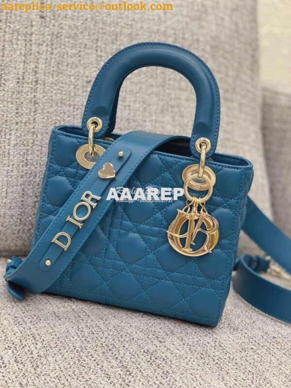 Replica Dior My ABCdior Lady Dior Bag M0538 Peacock Blue 3