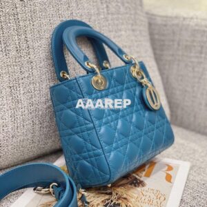 Replica Dior My ABCdior Lady Dior Bag M0538 Peacock Blue 2