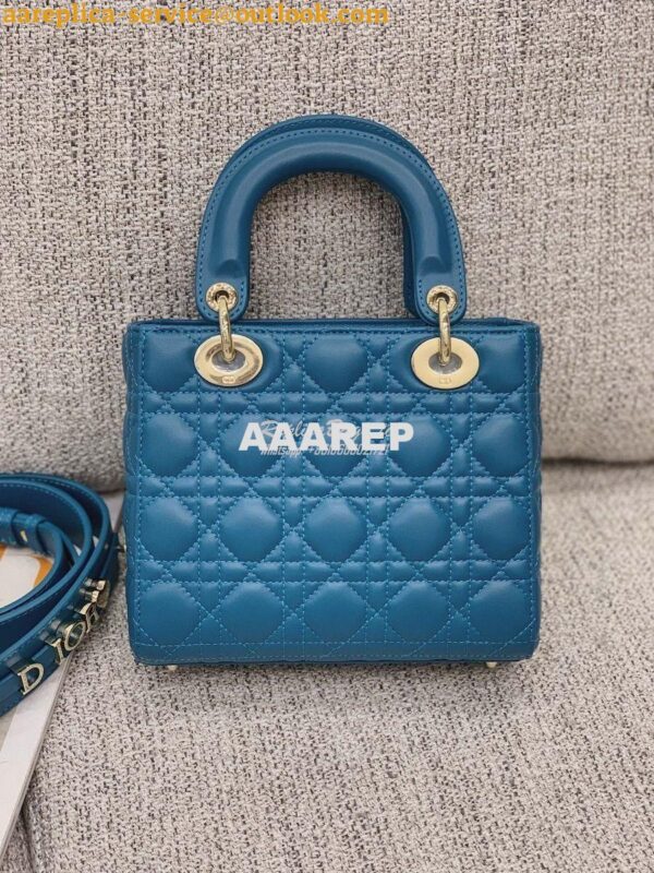 Replica Dior My ABCdior Lady Dior Bag M0538 Peacock Blue 9