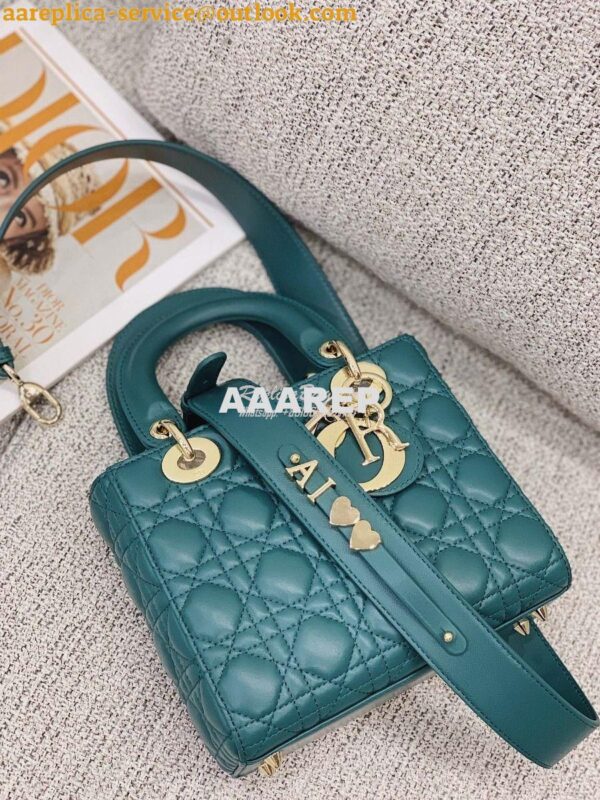 Replica Dior My ABCdior Lady Dior Bag M0538 Peacock Green 4